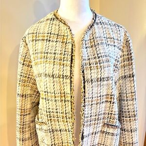Max Studio Textured Tweed Jacket